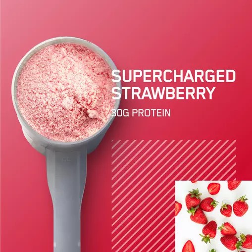 Optimum Nutrition PLATINUM HYDROWHEY™ Supercharged Strawberry 1.76 lb (20 Servings) South Africa | KIOQJH-073