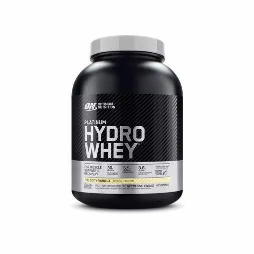Optimum Nutrition PLATINUM HYDROWHEY™ Velocity Vanilla 3.52 lb (40 Servings) South Africa | BHFDAJ-241