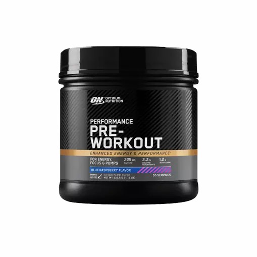 Optimum Nutrition Performance Pre-Workout Blue Raspberry 285g South Africa | CNWDZR-025