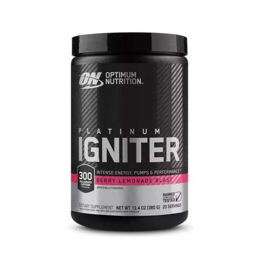 Optimum Nutrition Platinum Igniter Berry Lemonade Blast 0.84 lb (20 Servings) South Africa | NHVBWQ-832