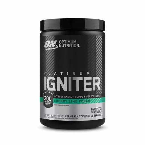 Optimum Nutrition Platinum Igniter Cherry Lime Punch 0.84 lb (20 Servings) South Africa | MSRZGD-315