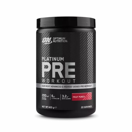 Optimum Nutrition Platinum Pre-workout Fruit Punch 420 grams (20 Servings) South Africa | AUFRCJ-137