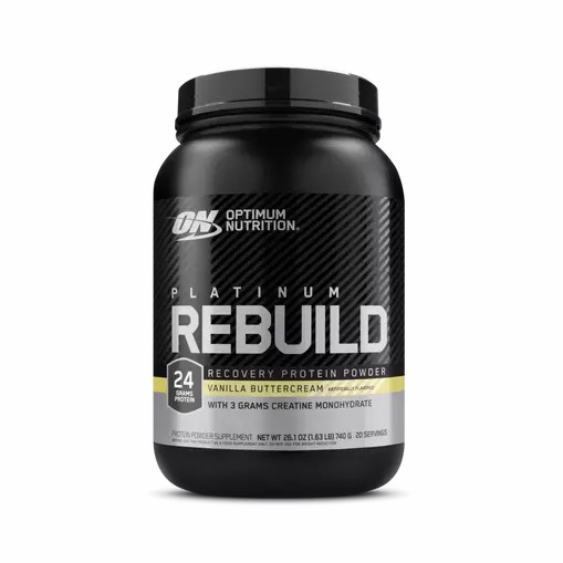 Optimum Nutrition Platinum Rebuild Vanilla Buttercream 1.63 lb (20 Servings) South Africa | DTCYEF-702