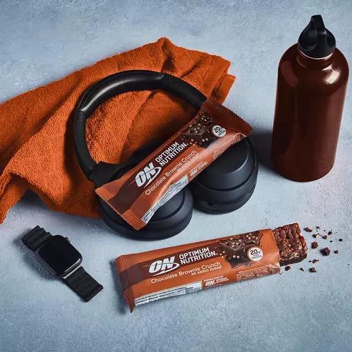 Optimum Nutrition Protein Bar Chocolate Brownie Crunch 650 grams (10 Bars) South Africa | GKRSUF-658