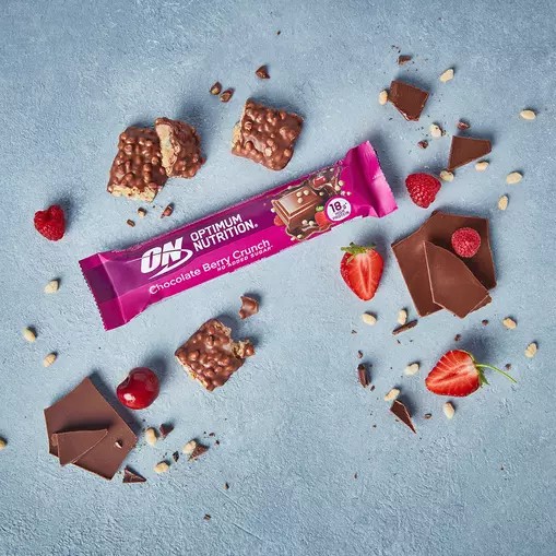 Optimum Nutrition Protein Bar Chocolate Berry Crunch 55 grams (1 bars) South Africa | TRFPQW-650