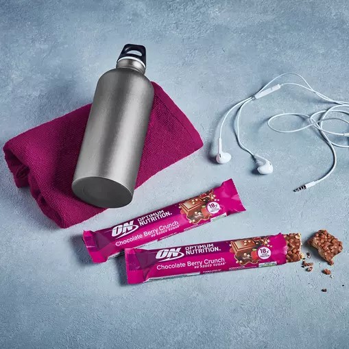 Optimum Nutrition Protein Bar Chocolate Berry Crunch 720 grams (12 Bars) South Africa | ZTNFSM-632