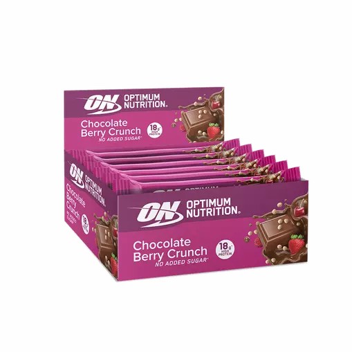 Optimum Nutrition Protein Bar Chocolate Berry Crunch 720 grams (12 Bars) South Africa | ZTNFSM-632