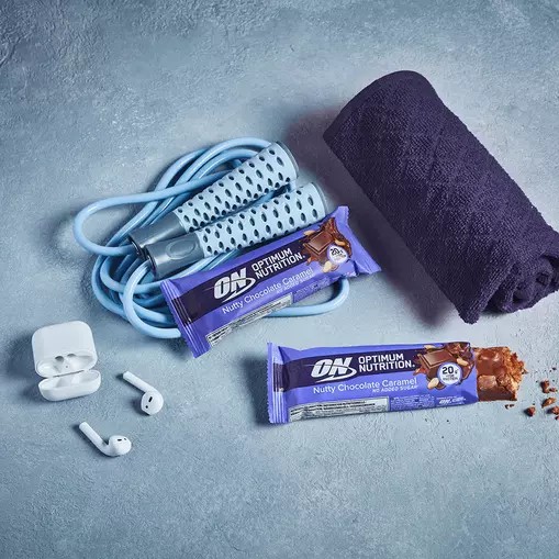 Optimum Nutrition Protein Bar Nutty Chocolate Caramel 700 grams (10 Bars) South Africa | CWPVGY-756