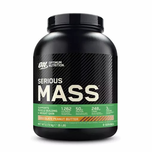 Optimum Nutrition Serious Mass Chocolate Peanut Butter 2.73 kg (8 Servings) South Africa | GMEYFU-526