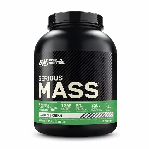 Optimum Nutrition Serious Mass Gainer Cookies & Cream 2.73 kg (8 Servings) South Africa | ZRTGMN-087