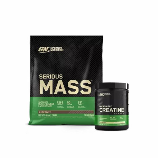 Optimum Nutrition Serious Mass & Creatine Stack Chocolate South Africa | IPHWNF-459