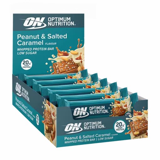 Optimum Nutrition Whipped Protein Bar Peanut And Salted Caramel 600 grams (10 Bars) South Africa | UBFJSG-203